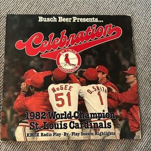 St. Louis Cardinals 1982 World Champion Celebration Vinyl record KMOX radio play
